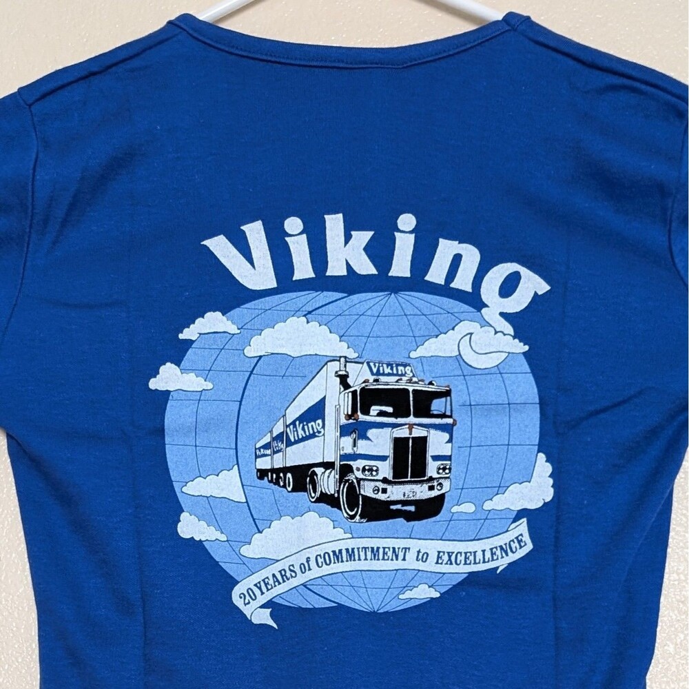VTG Women’s Medium Viking Freight System T-Shirt Single Stitch Trucking Company